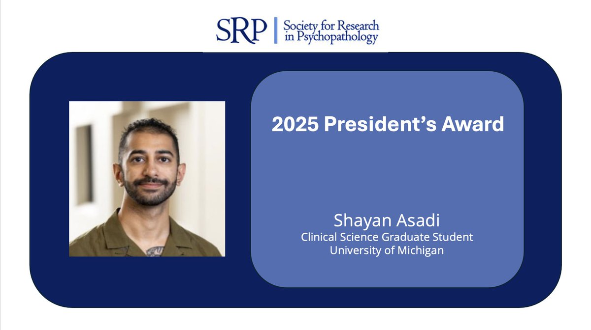 srp_science's tweet image. 👏One of our 2025 President&apos;s Award recipients is Shayan Asadi!  Stop by Shayan&apos;s poster during the Thursday poster session!