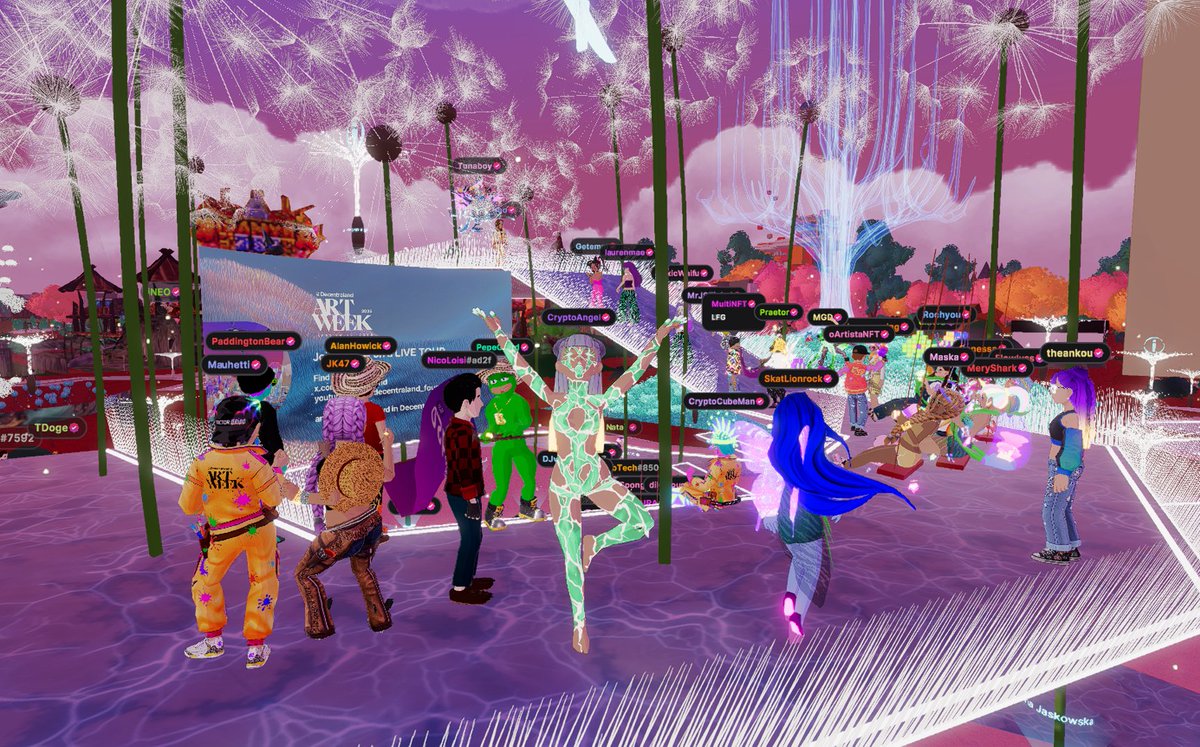 have you touched some grass yet in <a href="/decentraland/">Decentraland</a>? 🌱 jump in to explore #DCLArtWeek