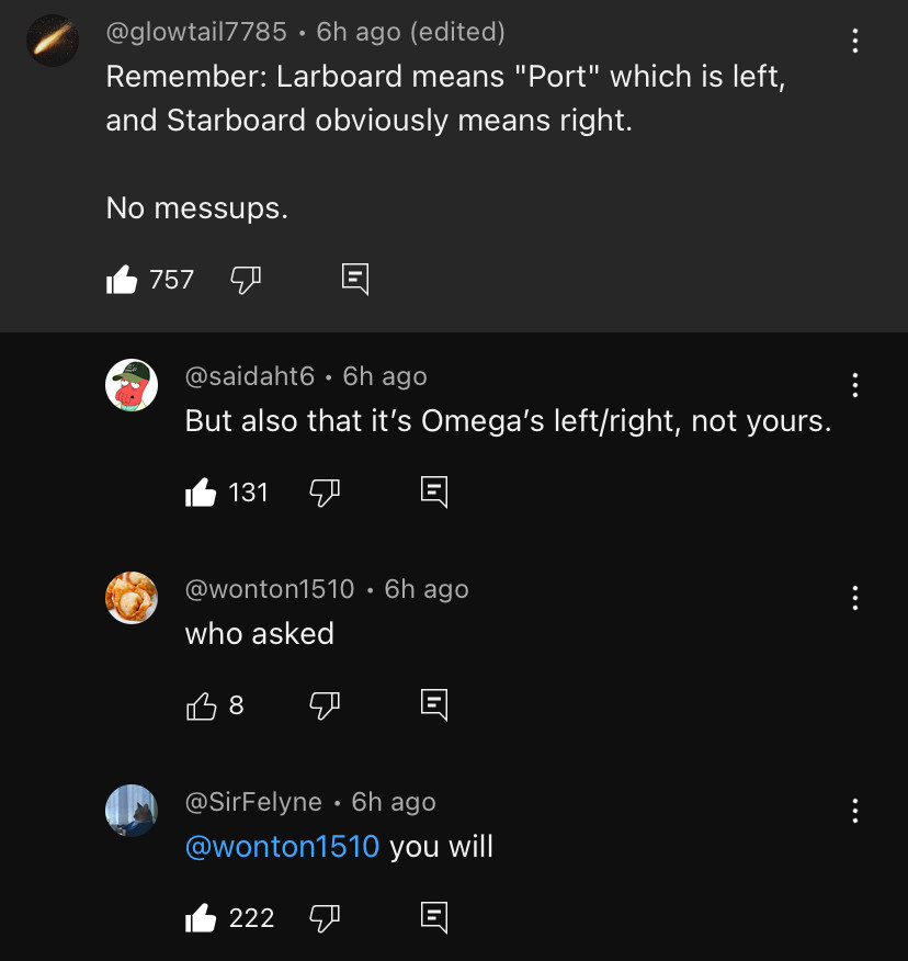 This interaction made me chuckle

from the comments section of the Monster Hunter Wilds Title Update 3 trailer