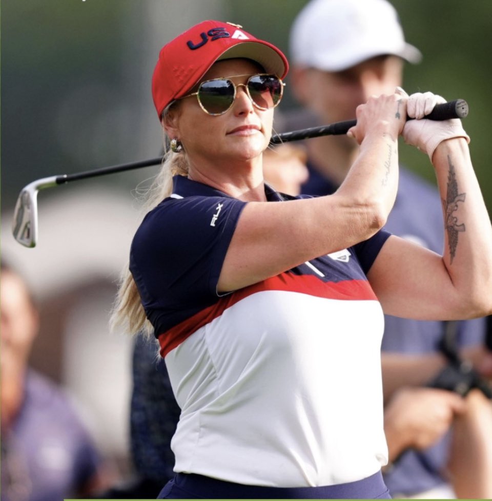 mirandalambert's tweet image. Actin Up at the Ryder Cup. Go USA 🇺🇸