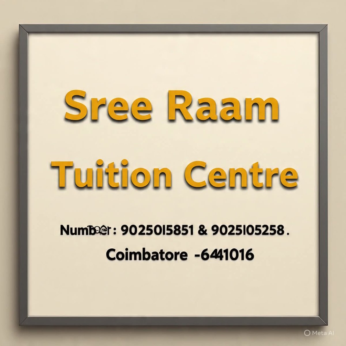 Rajaramkck's tweet image. Sree Raam Tuition Centre 
20 Yrs experience in 
Coaching. 
Classes from 4th to 12th
Contact number : 9025045851 &amp;amp; 9025005258.
Surya nagar
Ondipudur .
Coimbatore -641016#tuitioncentre #coachingcentre #tuitioncentre #hometuition #tuitionforallstudents #tuitionforallsyllabi