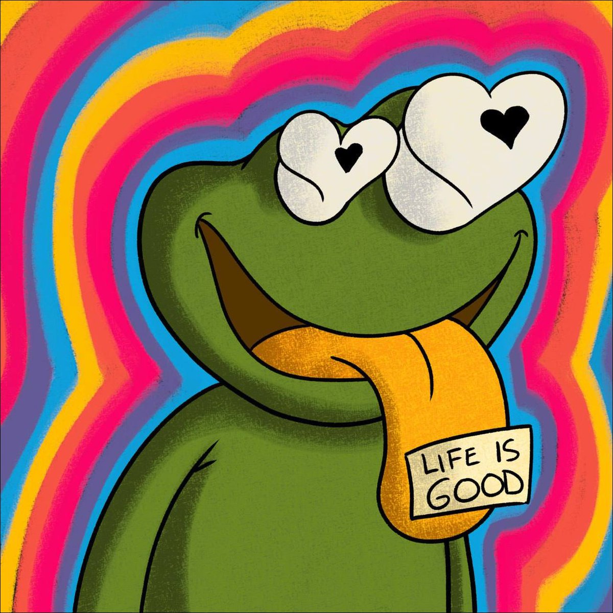 An hour after $PEPE shows up for freaky friday. 

#LifeIsGOOD #FeelsGoodMan