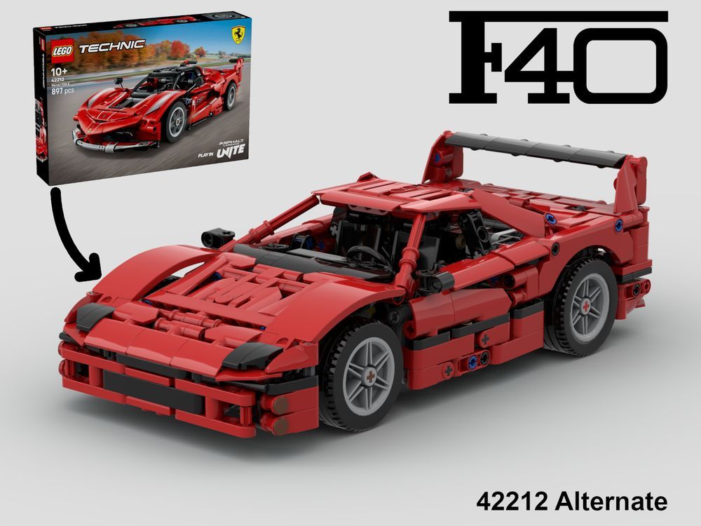 Turn your Ferrari FXX K into the F40 (42212) by