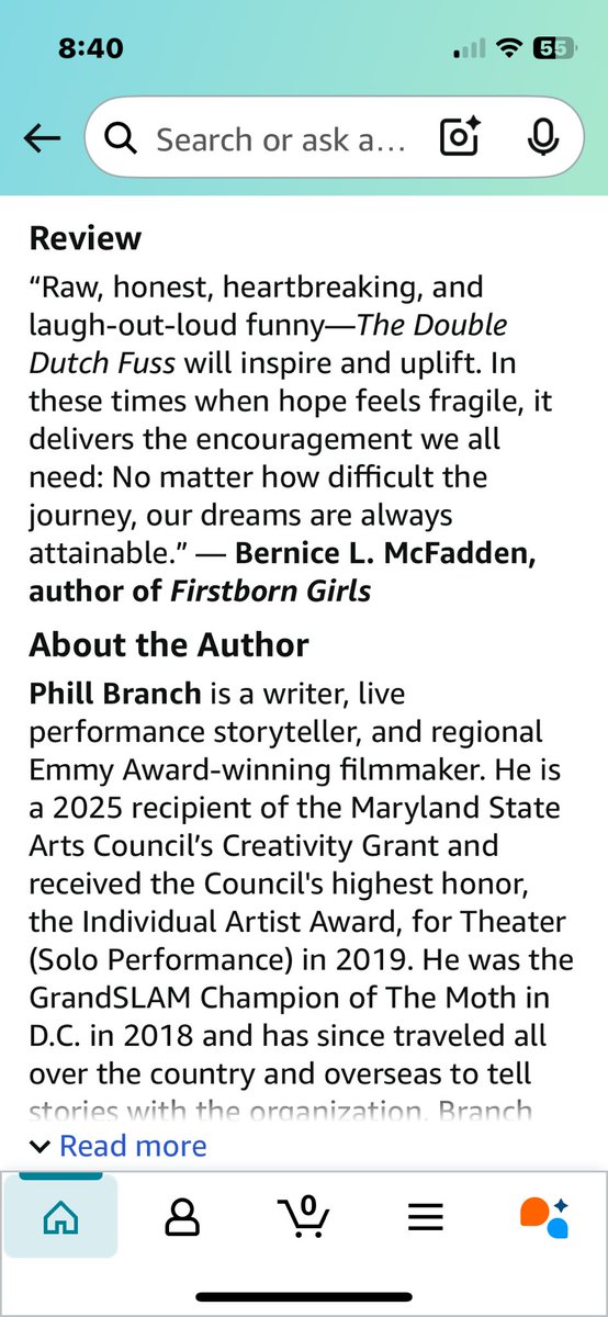 phillbranch's tweet image. A “notable arrival.” Memoir loading… #grateful 📖🙌🏾