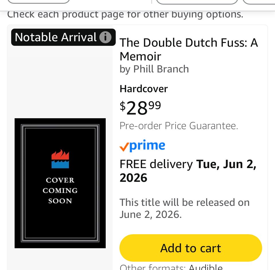 phillbranch's tweet image. A “notable arrival.” Memoir loading… #grateful 📖🙌🏾