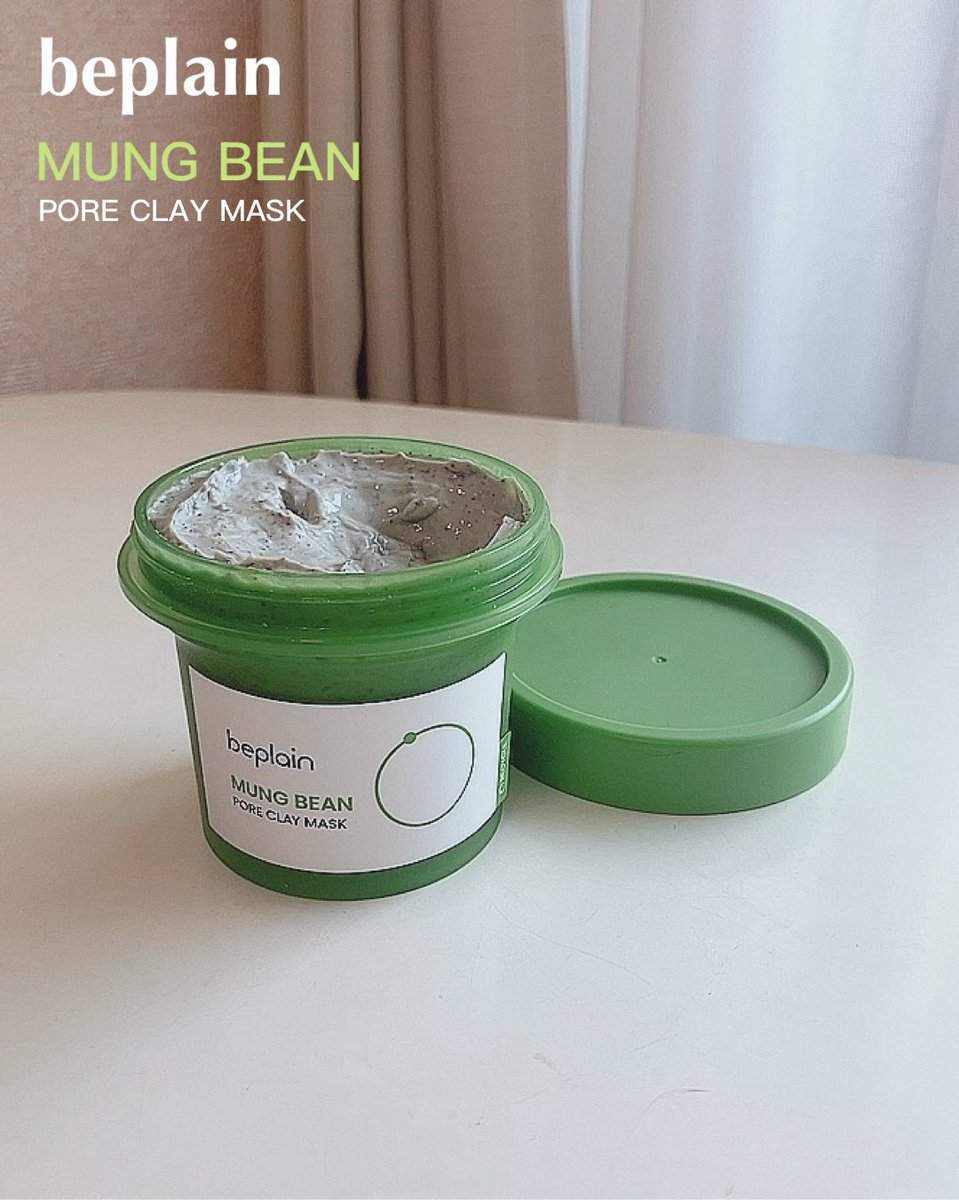 momoha_csm's tweet image. beplain:緑豆毛穴クレイパック
毛穴の洗浄と角質除去でふわふわの赤ちゃん肌になれた👶普通のスクラブタイプのマスクと違って緑豆粉とココナッツの殻粉で低刺激に角質ケア◎6種のクレイパウダーが毛穴に詰まった老廃物と皮脂を吸着。#PR #beplain #ビープレーン #緑豆毛穴クレイパック #韓国スキンケア