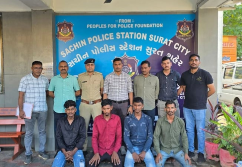 Ex-security manager among five held for theft at Bullet Train project site in Surat