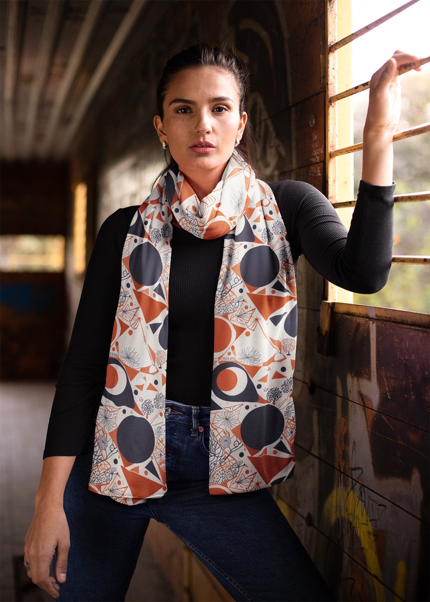 habatour20's tweet image. Wrap yourself in bold elegance with this #abstractgeometric scarf. Featuring a serene blend of coral red, navy, and ivory, this lightweight accessory adds a modern artistic touch to any outfit.
Available at : redbubble.com/i/scarf/Geomet…
#abstractpattern #scarfs #scarfsforsale