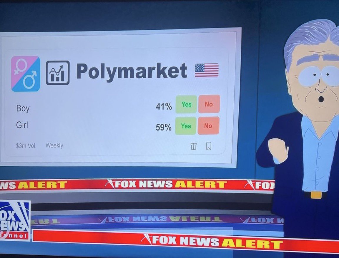 BREAKING: 🇺🇸 POLYMARKET WAS SEEN ON THE EPISODE OF SOUTH PARK. CRYPTO IS  GOING MAIN STREAM 🔥