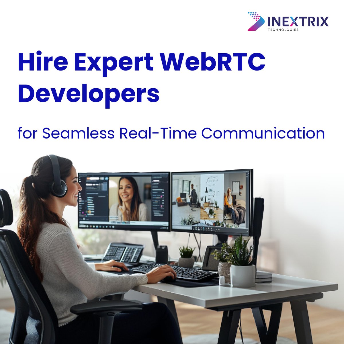 Inextrix's tweet image. Looking to build powerful real-time communication apps?

Hire our dedicated #WebRTC developers and get secure, scalable, and custom-built solutions that drive growth.

Know More: inextrix.com/hire-webrtc-de…
 
#WebRTC #HireDevelopers #Inextrix