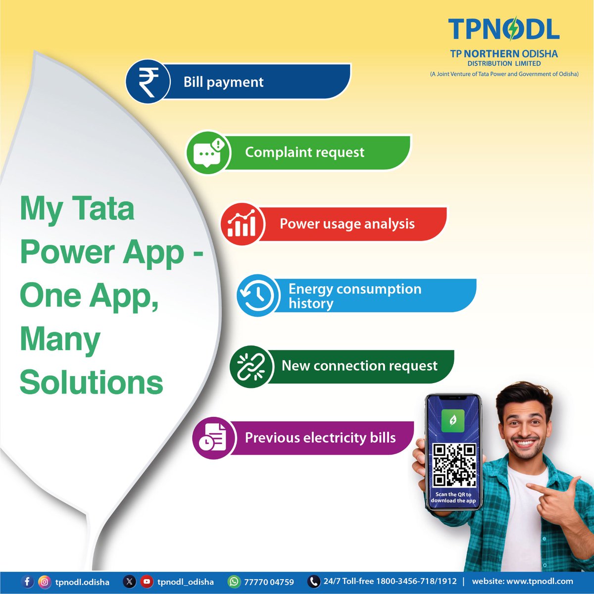 tpnodl_odisha's tweet image. Manage your electricity the smart way. With the My Tata Power App, you can track your usage, pay bills on time, and receive reminders with just one click.
Celebrate the festive season without interruptions.

#MyTataPowerApp #DigitalConvenience