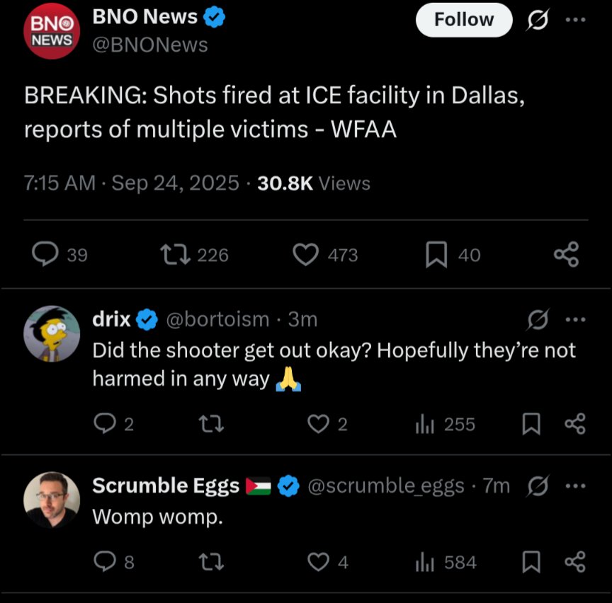 They were celebrating the ICE shooting before they found out he accidentally shot some Mexicans