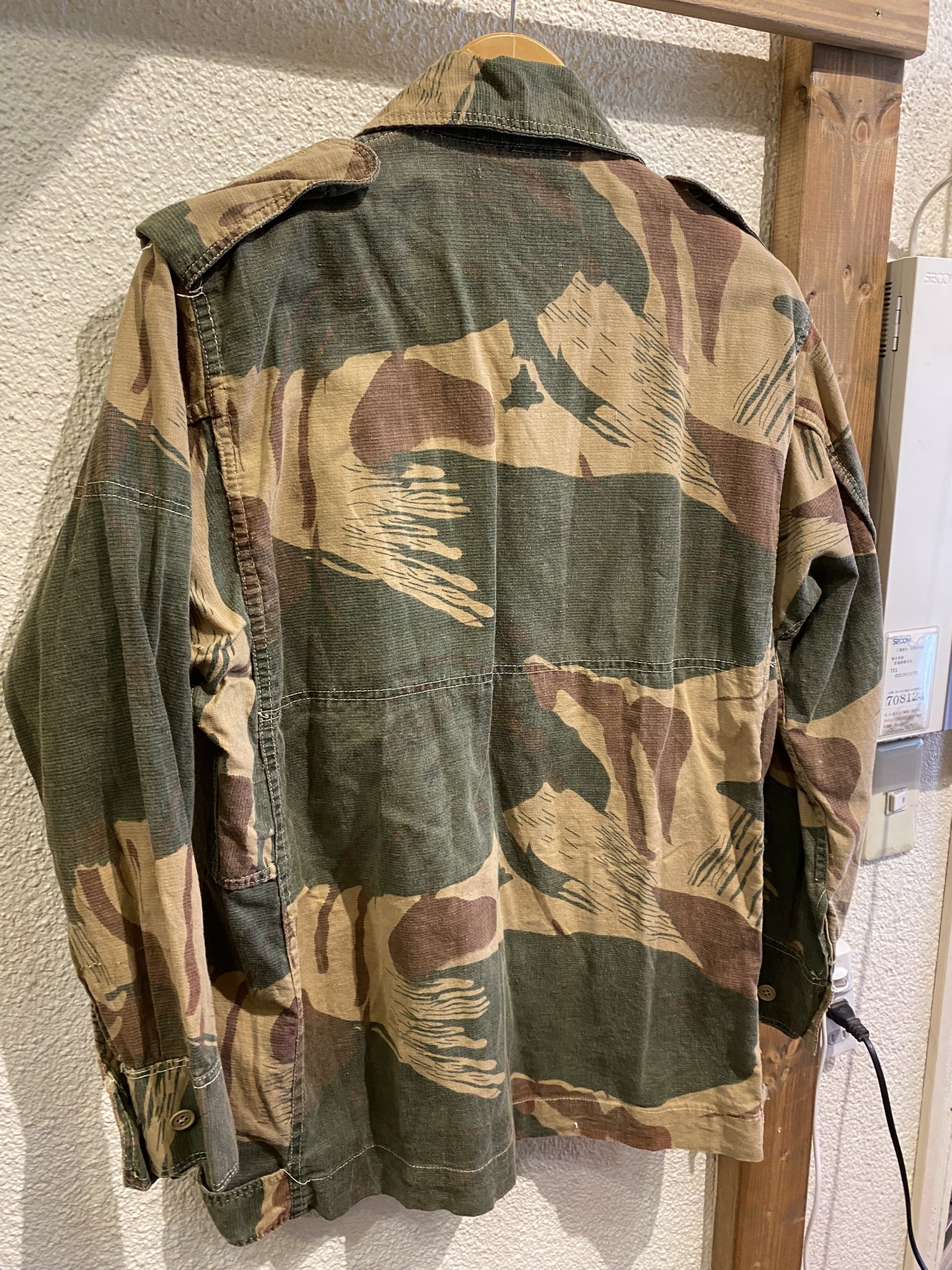70s ブラッシュストロークカモ　ローデシア軍 パキスタン軍 vintage 貴重 1970s ローデシア軍 ブラッシュカモ イギリス軍タグ付き