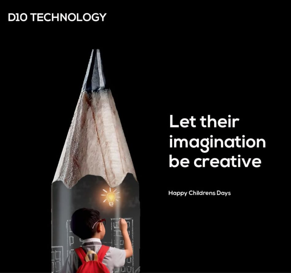 D10Technology's tweet image. 🧒🧑Happy Children&apos;s Day ✨
D10 Technology Wishes You a Happy Children’s Day

#HappyChildrensDay
#ChildrensDay2025
#CelebrateChildhood
#InspiringYoungMinds
#LittleDreamersBigFutures