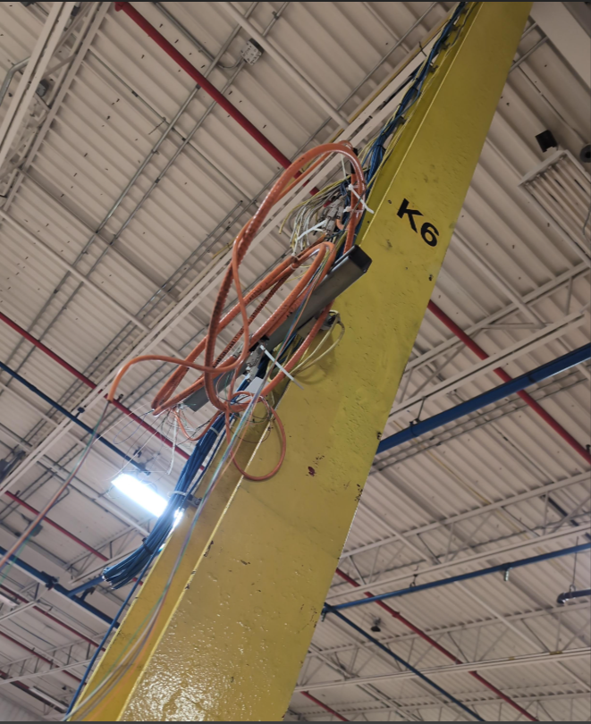 It is our first job mounting a network rack to an I beam. We are planning to use 1-5/8 strut channels with spring nuts and threaded rods. Apparently the strut channels only come in 10' lengths on this side of the border but we only need 2' lengths. So we are going to take a saws
