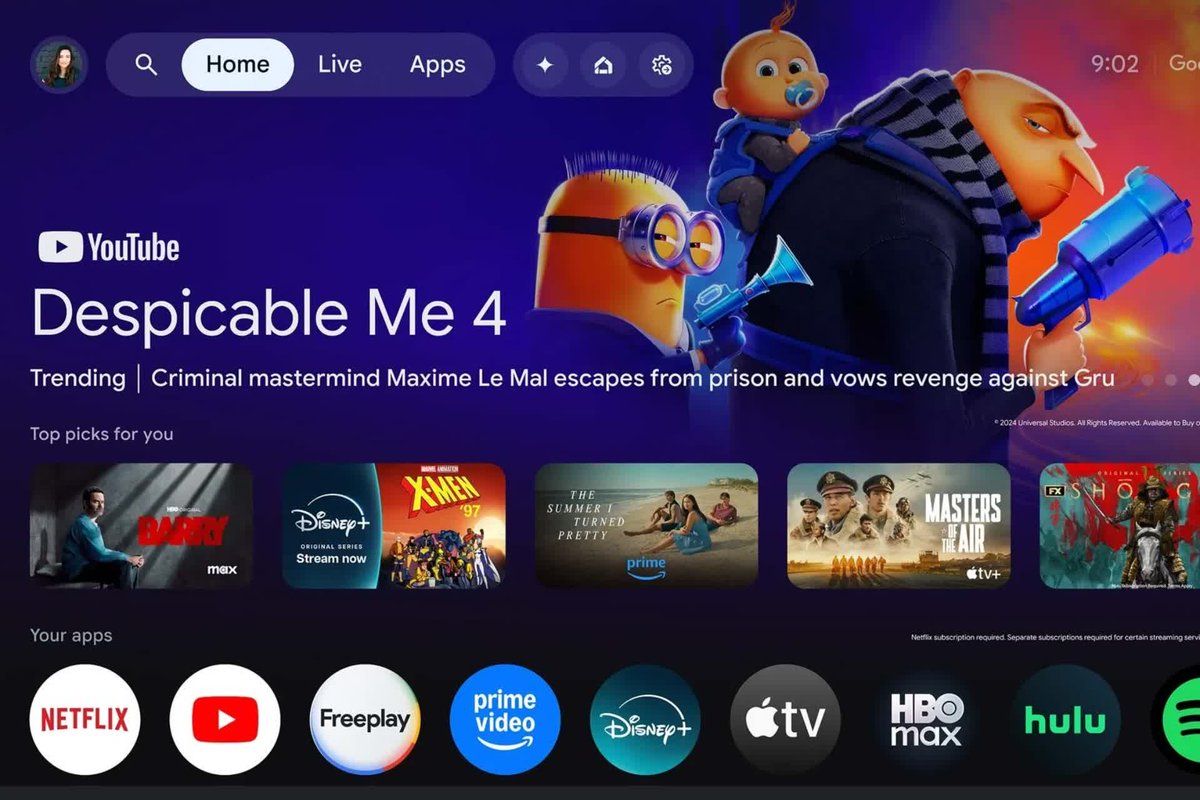 01net's tweet image. 🍿 Google TV : la nouvelle interface débarque sur vos téléviseurs 📺 #GoogleTV 👉  ➡️ 01net.com/actualites/goo…