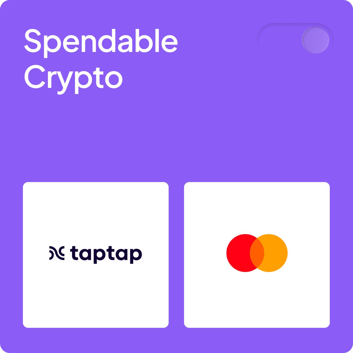 taptappayfi's tweet image. DeFi speed. TradFi access.
#TAPTAP makes your crypto spendable. 
Instantly. 💸