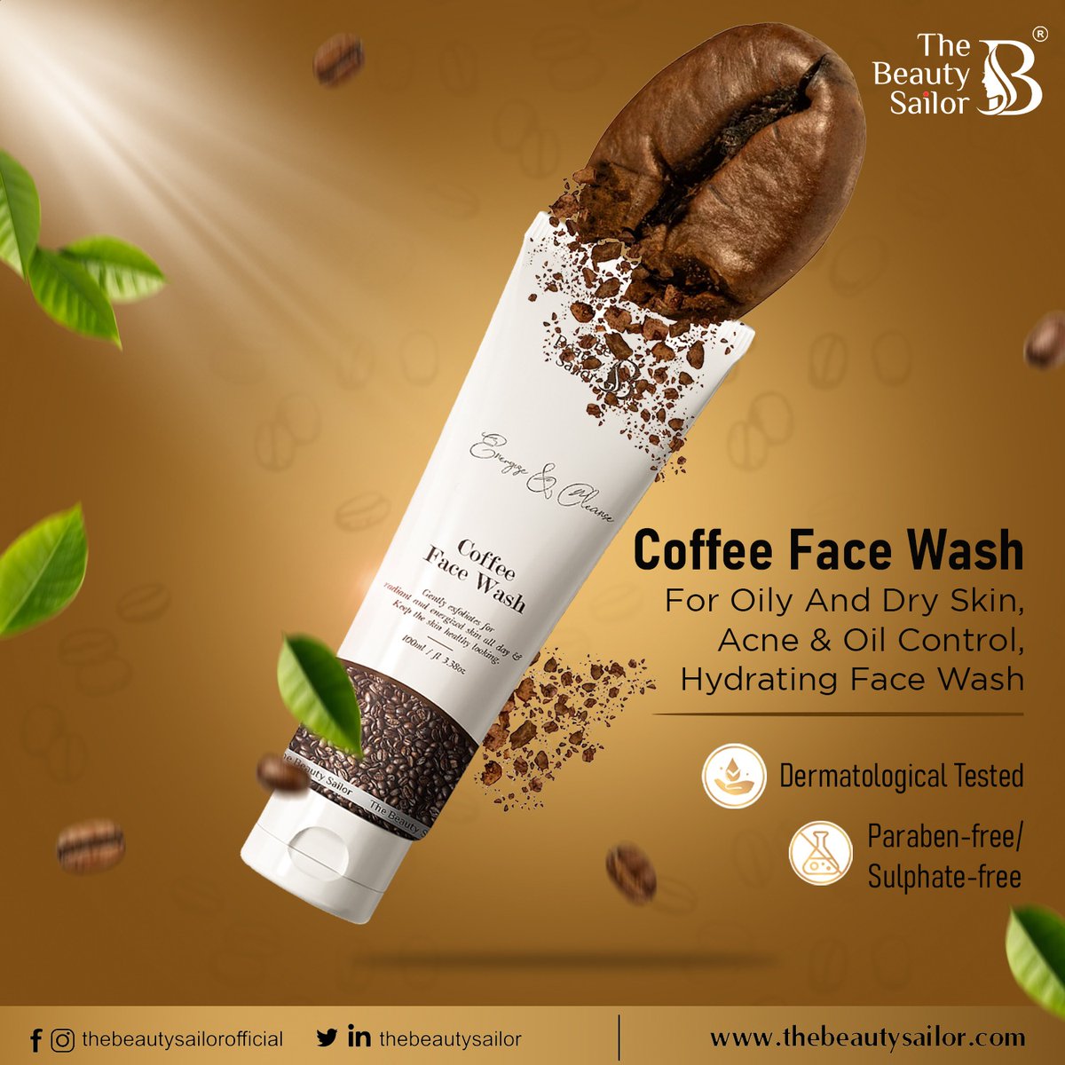 TheBeautySailor's tweet image. Awaken your skin with our Coffee Face Wash! ☕✨
Packed with coffee extracts, it deeply cleanses, removes dirt &amp;amp; excess oil, and leaves your face refreshed and glowing. Perfect for an energizing start to your day! 💧
#CoffeeFaceWash #TheBeautySailor #FreshSkin #GlowNaturally