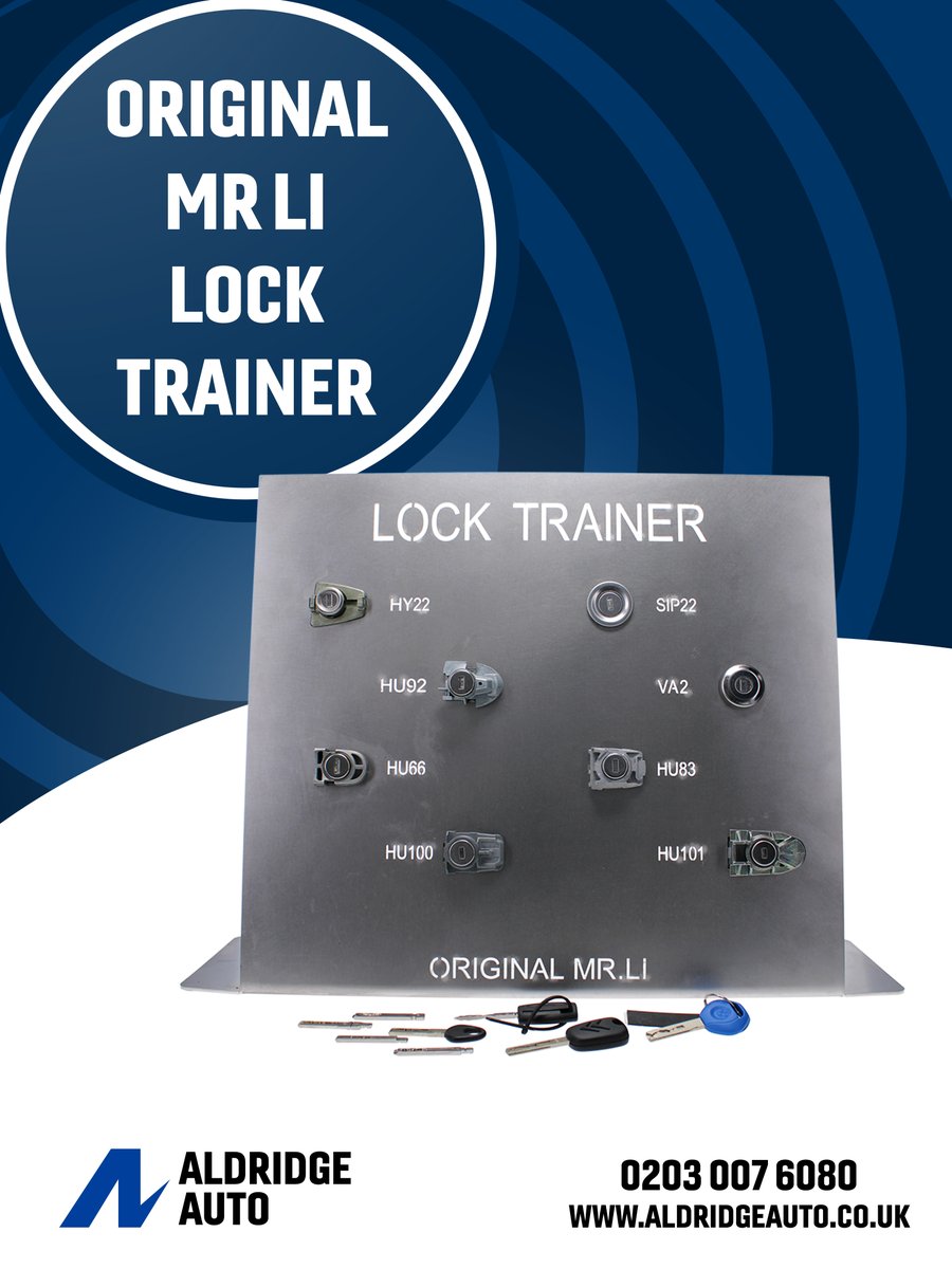 aldridgeauto_'s tweet image. The Mr Li Vehicle Training Board features 8 of the most common OEM vehicle locks – perfect for building confidence and speed with your picks.

🧠 Learn it. Master it. Lock it in 👉
aldridgeauto.co.uk/lishi-0114-ori…

#MrLiTools #LishiTraining #AutoLocksmithUK #PickPracticeBoard #TradeOnly