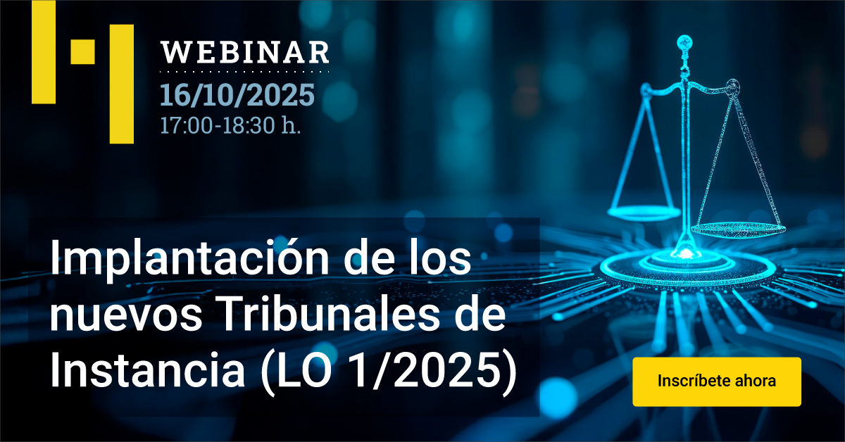 ARANZADI LA LEY (@aranzadilaley) on Twitter photo Inscríbete en nuestro webinar sobre la #LeyDeEficiencia y descubre el impacto del nuevo concepto de  #TribunalDeInstancia y cómo la Justicia colegiada y las #OficinasMunicipales están transformando el panorama judicial.
Reserva tu plaza aquí 👉 ow.ly/nFJy50X1ppZ Inscríbete en nuestro webinar sobre la #LeyDeEficiencia y descubre el impacto del nuevo concepto de  #TribunalDeInstancia y cómo la Justicia colegiada y las #OficinasMunicipales están transformando el panorama judicial.
Reserva tu plaza aquí 👉 ow.ly/nFJy50X1ppZ