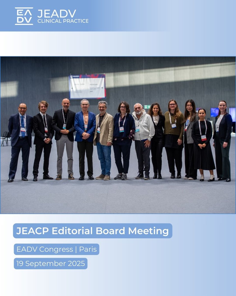 📍#JEACP Editorial Board Meeting at the 2025 EADV Congress in Paris!

✨ Under EiC Dr. Antonio Torrelo, key initiatives shaping JEACP’s growth took center stage.

🌍 Thanks to all who joined in Paris or online. Your insight and dedication continue to light the way!

#EADVcongress
