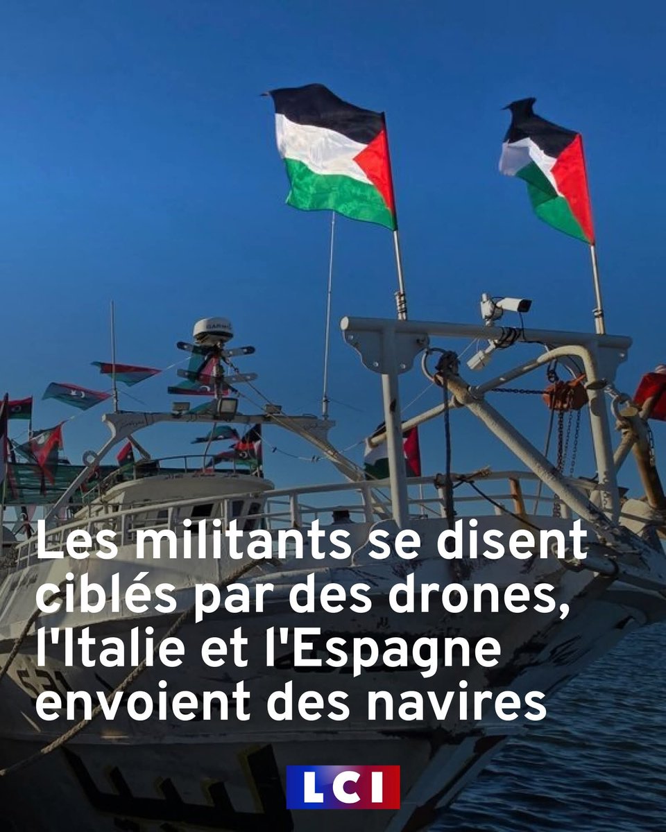 L'Italie et à l'Espagne à la hauteur du moment.
Total soutien à 
#flotillaglobalsumud 
Allô La France
4 députés français sont à bord pour s'opposer au génocide à Gaza.
La couardise est la quintessence de ce pouvoir.