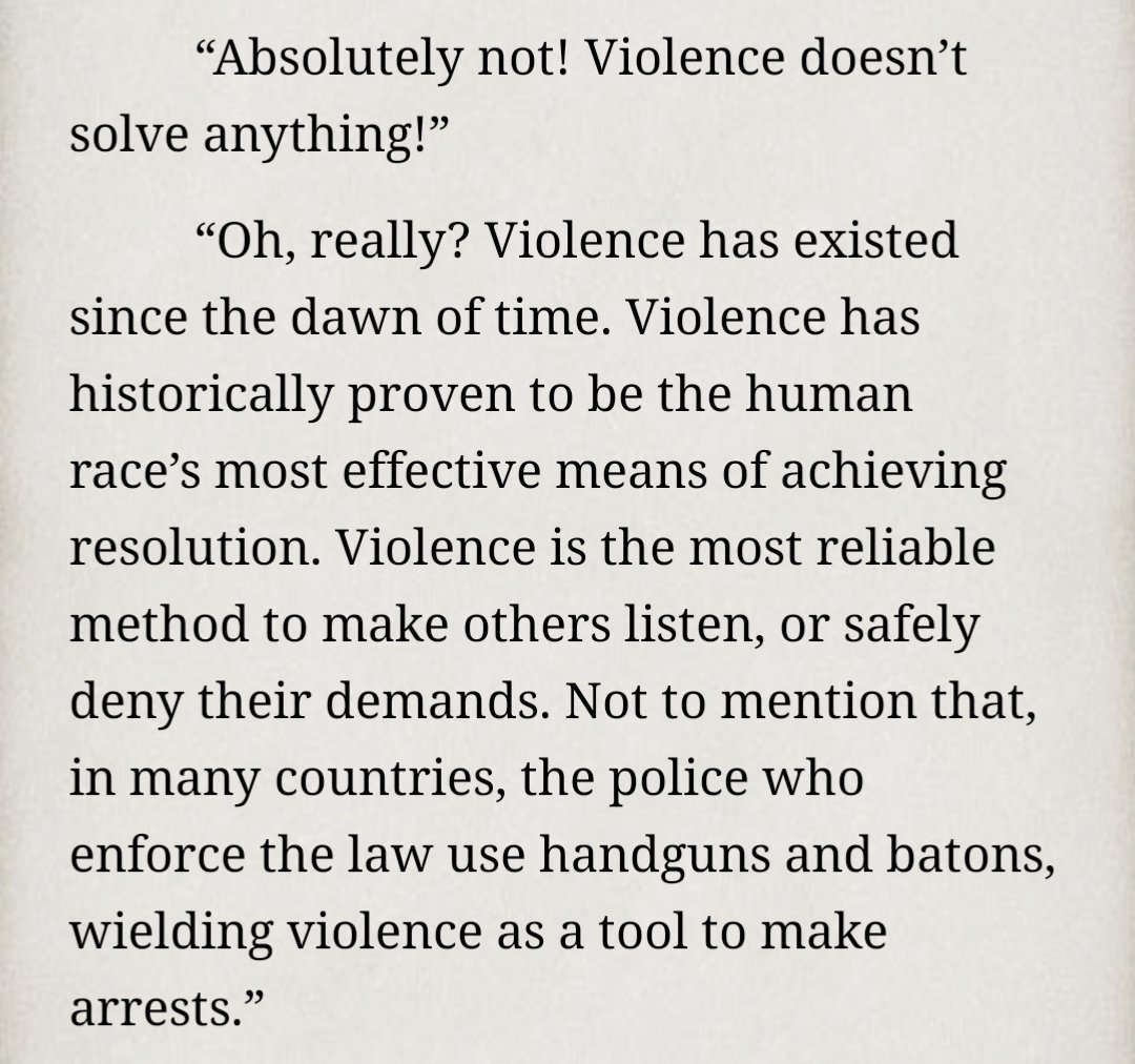 _OptimalZero's tweet image. Violence did nothing wrong!