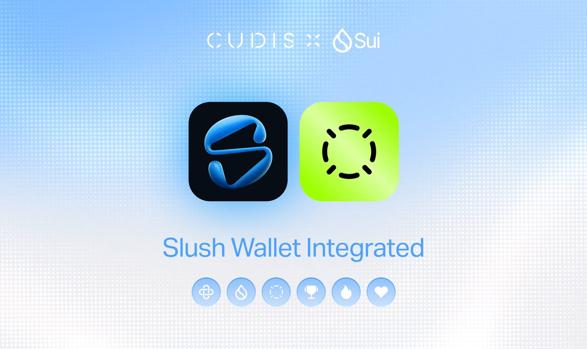 CudisWellness's tweet image. 6/7
CUDIS is now integrated with @SlushWallet!

Link your wallet, pre-order the ring, climb the points leaderboard, and prepare to mint your data NFT, participate in social challenges, and claim upcoming airdrops.