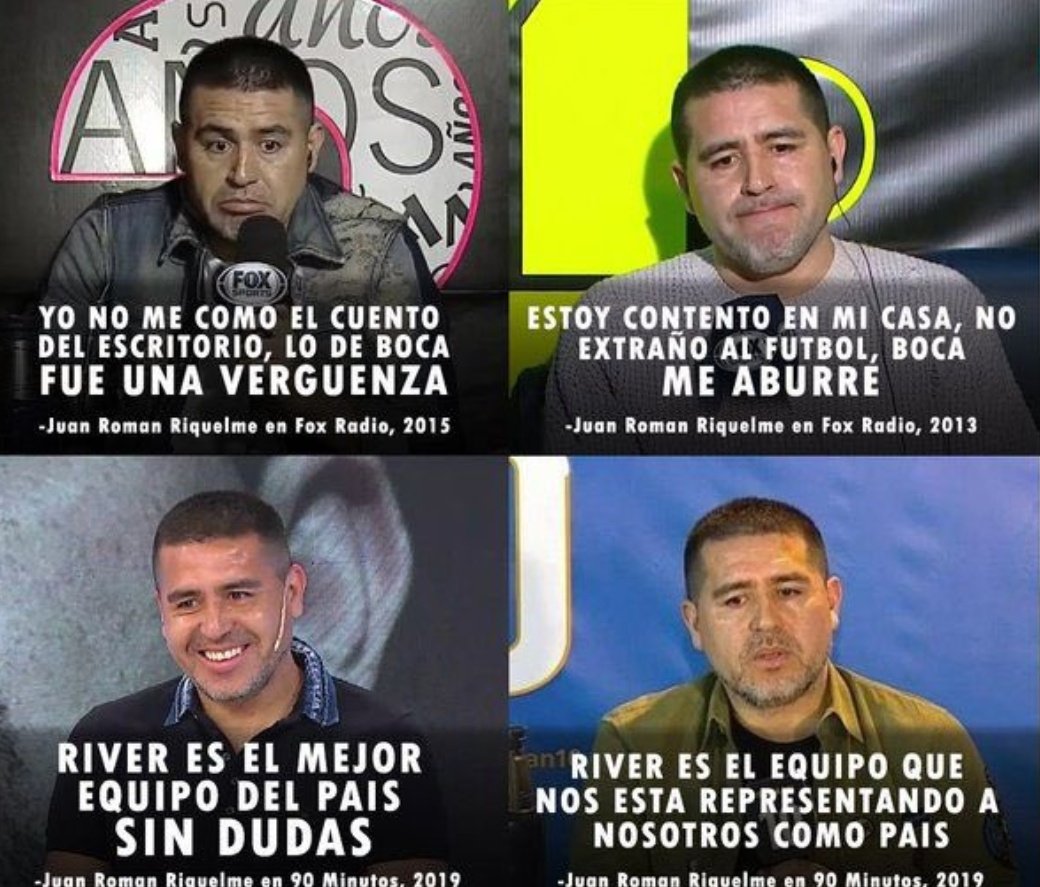 La unica alegría de Boca de este año la esta dando Palmeiras... que diria el Riquelme anterior...