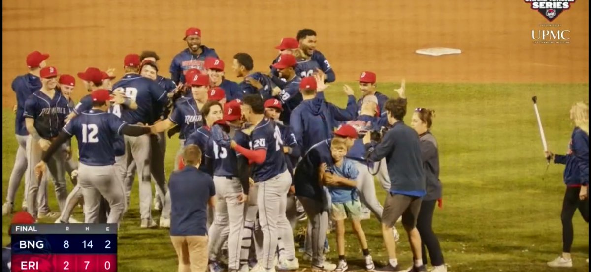 THE PONIES HAVE DONE IT! <a href="/RumblePoniesBB/">Binghamton Rumble Ponies</a> 

Congrats to <a href="/JacobWilkins/">Jacob Wilkins</a>, <a href="/MattLevine__/">Matt Levine</a>, and all our former <a href="/BKCyclones/">Brooklyn Cyclones</a> in Binghamton! 🐴🎢🔥