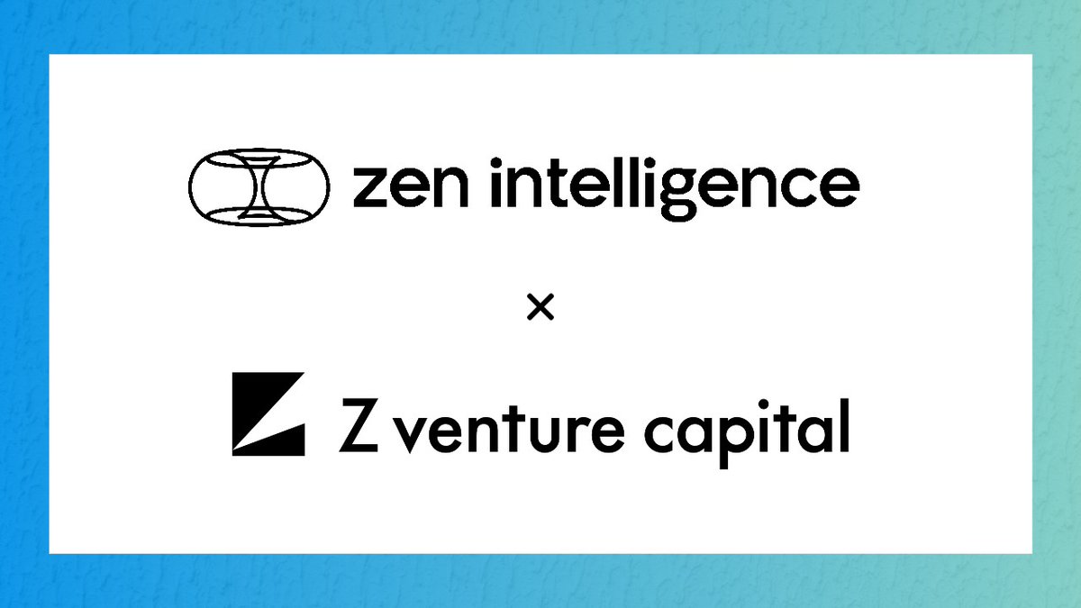 🚀Zen Intelligenceへの出資🚀

本日、Z Venture Capitalは、Zen Intelligenceへの出資を発表しました。ZVCの担当は<a href="/Uchimaru_ZVC/">内丸 拓@Z Venture Capital</a>です。

建設業が慢性的な人手不足に直面するなか、「建設現場の無人化」を実現するため、Physical AIへ重点をおいた挑戦。Zen Intelligenceとともに伴走していきます！