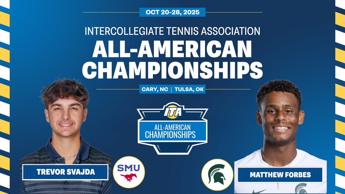 ITA All-American Championships Day ✌️

Join us tomorrow for <a href="/CrossCourt_Cast/">CrossCourt Cast</a> coverage hosted by <a href="/AlGruskin/">Alex Gruskin</a> at 9am EST and all day long and 9am and 11:30am EST for our featured matches of the day hosted by <a href="/College10sRanks/">CollegeTennisRanks</a>.

9am EST
(3) Ohio State’s Luciana Perry vs. UNC’s Ange