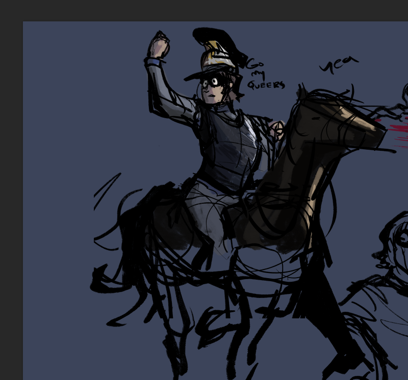 sheldonem_'s tweet photo. HOW THE FUCK DO YOU DRAW HORSES #gutsandblackpowder #gnb #gutsandblackpowderoc https://t.co/LeLXcNJCFu