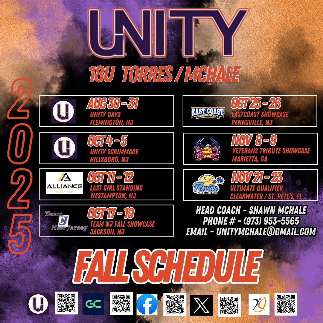 No days off. Fall ball is here. Time to grind, grow, and get after it. 🥎🧡💜@NJUnityMchale <a href="/UnityNewJersey/">New Jersey Unity</a> <a href="/S_McHale12/">Shawn</a> <a href="/LegacyLegendsS1/">Legacy & Legends Softball</a> <a href="/ExtraInningSB/">EXTRA INNING SOFTBALL</a> <a href="/ALLNJSoftball/">NJ softball</a> <a href="/QrRecruiter/">QR RECRUITER</a> <a href="/TopPreps/">AI SEARCH - TOP PREPS AI SPORTS SEARCH ENGINE</a> <a href="/SBRRetweets/">Softball Recruiting Reposts</a> <a href="/IHartFastpitch/">I❤️Fastpitch</a> <a href="/CoastRecruits/">Coast 2 Coast Recruits</a> <a href="/SoftballRecruit/">Softball Recruit 🥎</a> <a href="/SangilloJohn/">John Sangillo</a> <a href="/PVSbaseball/">PVS Baseball</a>