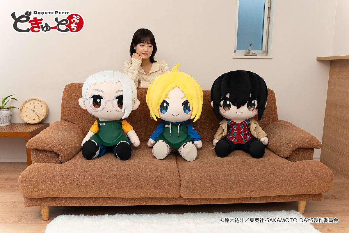 【イベント展示記念特別再販のおしらせ】

3都市で行われる「TVアニメ #SAKAMOTODAYSFES 」にて #どきゅーとぷち が展示されます！

展示を記念して「 #坂本太郎 」「 #朝倉シン 」「 #南雲 」の再販売を実施いたします📢

予約締切：11/27(木)
商品詳細：taito-goods.jp/shop/c/csakada…

#サカモトデイズ