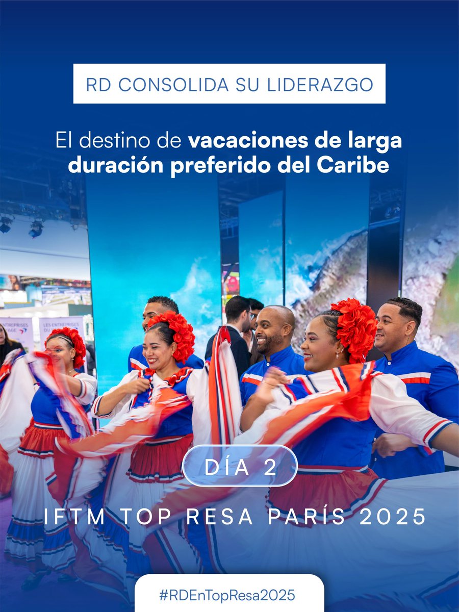 David Collado (@davidcolladom) on Twitter photo El segundo día de #IFTMTopResa2025 en París cerró con grandes logros para el turismo de la República Dominicana.
Un anuncio histórico junto a <a href="/aircaraibes/">Air Caraïbes</a> fortalece como nunca la conexión con el mercado francés.
#RDEnTopResa2025 El segundo día de #IFTMTopResa2025 en París cerró con grandes logros para el turismo de la República Dominicana.
Un anuncio histórico junto a <a href="/aircaraibes/">Air Caraïbes</a> fortalece como nunca la conexión con el mercado francés.
#RDEnTopResa2025