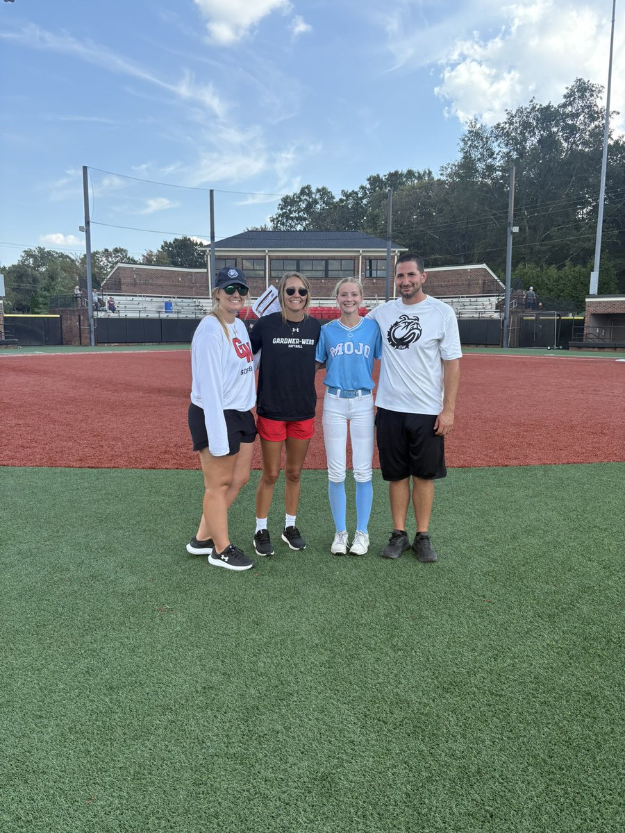 Had an amazing day at Gardner-Webb this past weekend! Got some great feedback and had so much fun! Couldn’t be more grateful for my mom spending the weekend with me, getting me down to North Carolina so I could see this amazing campus, facilities and meet all of the players and