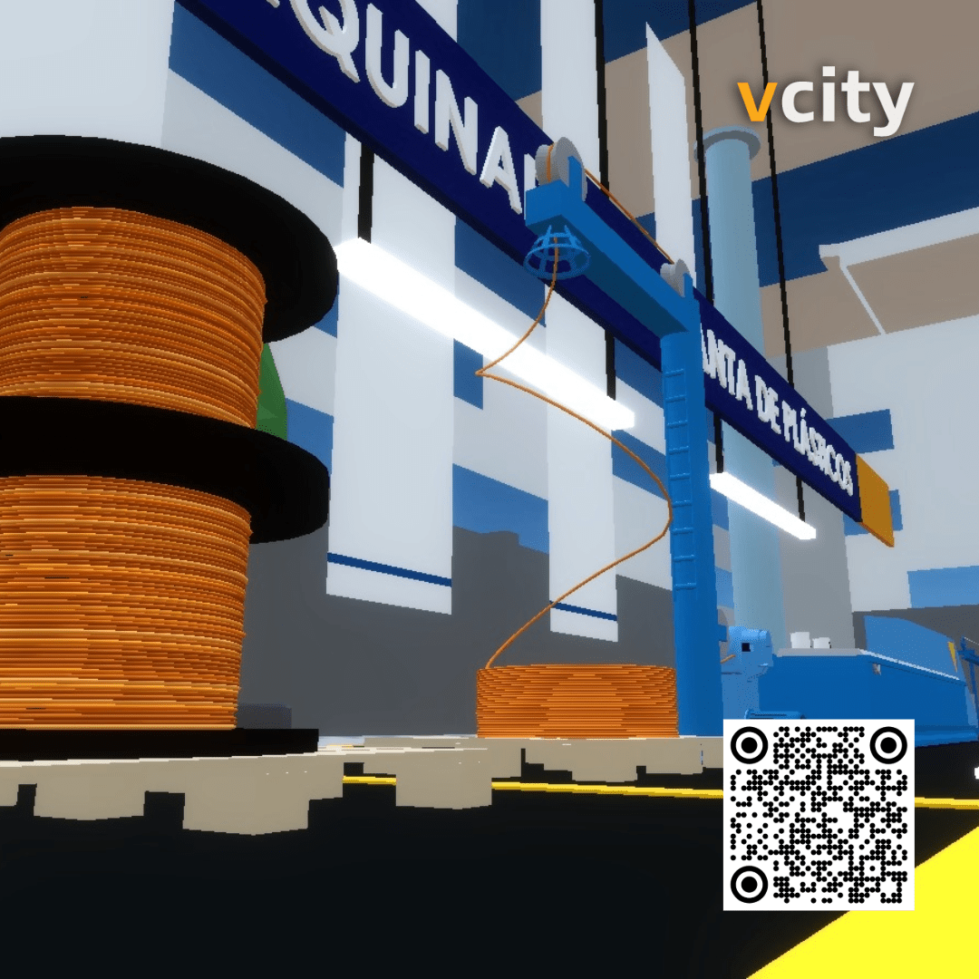 vcityio's tweet photo. What if your visitors could explore YOUR PRODUCTS in 360° — and buy or quote them on the spot? 🏗

With vcity, showcase what can’t fit into your physical booth — oversized machinery, complex production lines, or full-scale installations — and let attendees interact with them. https://t.co/SqNykrxVMa