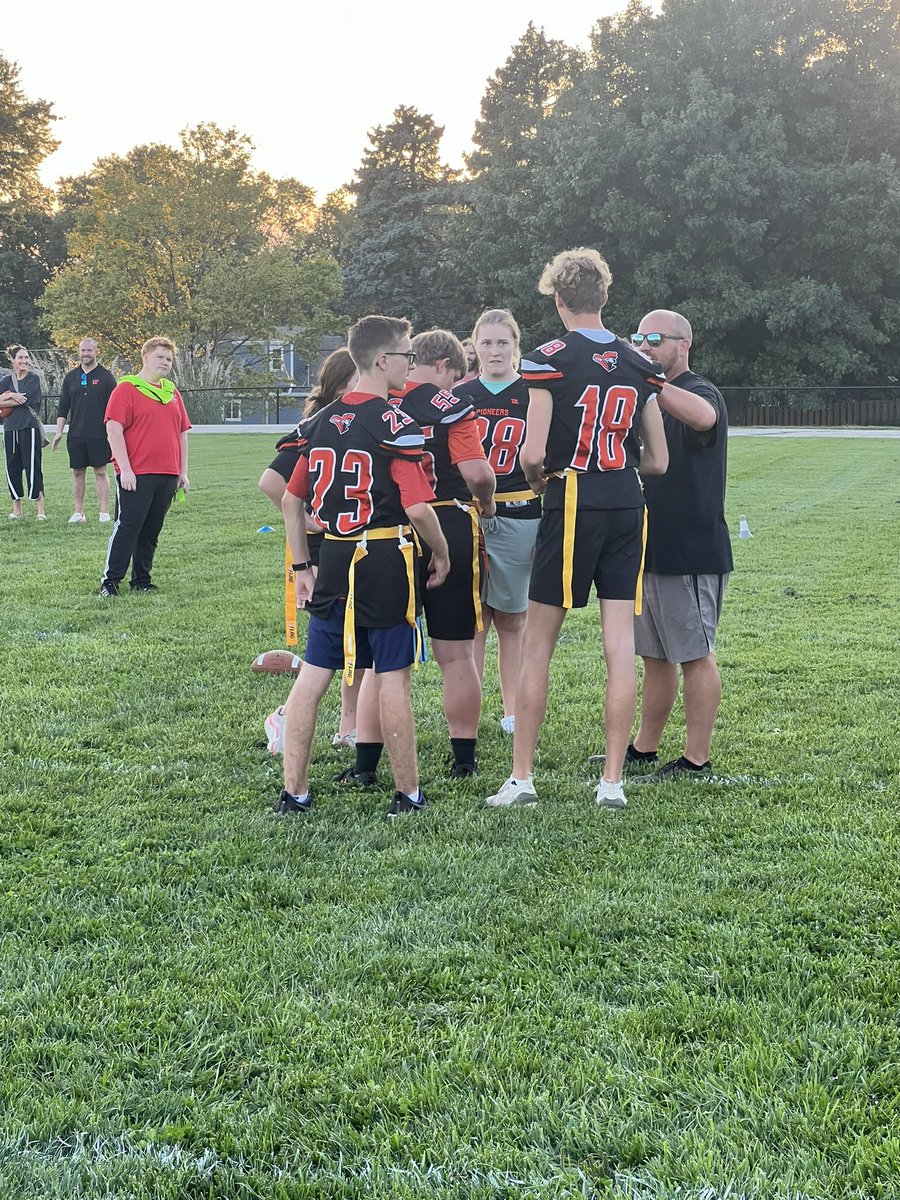 Great night to kick off our unified flag football and unified cheer season!