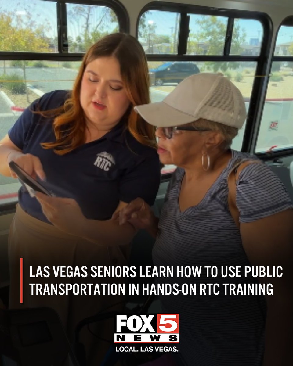 FOX5Vegas's tweet photo. Seniors in East Las Vegas got a hands-on lesson on how to ride public transportation.

“I want to be able to get around to some places like the senior centers," said one attendee.

Full story: https://t.co/iq2DfMC3bd https://t.co/UEcC6GGC8k