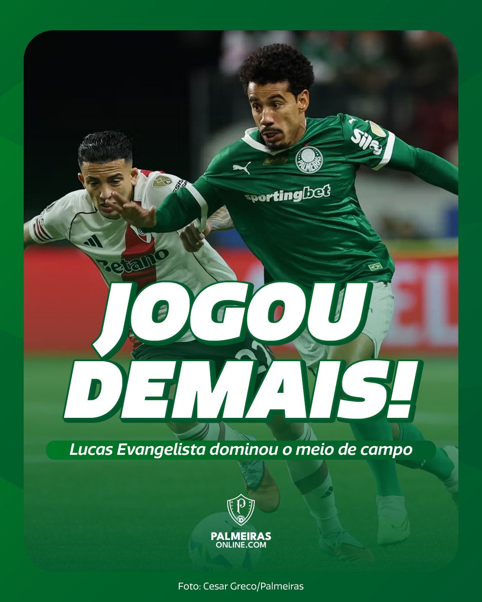 palmeirasonline's tweet photo. Jogou de terno!

Importantíssimo para a classificação do Palmeiras para a semifinal da Libertadores, Lucas Evangelista dominou o meio de campo na partida contra o River Plate no Allianz Parque!

#Palmeiras #PalmeirasOnline https://t.co/on4n8NTaKT