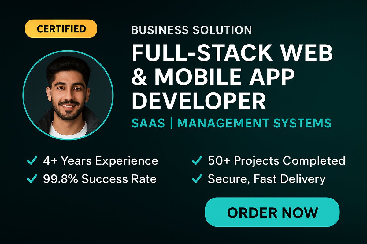 Theraymonie's tweet image. Need a Full-Stack Web & Mobile App Developer?
I build fast, secure & scalable apps for Android + iOS.
📲 Let’s turn your idea into reality.
#webapp #softwareandgamedevelopment #software #Website #MobileAppDevelopment #Flutter #iOS #Android
