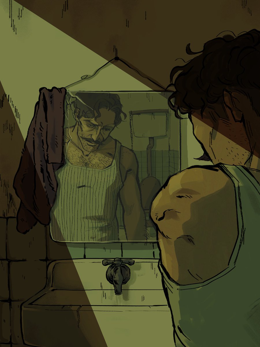 fleshcube2000's tweet photo. this thing is from months ago, had to do it for uni and hated it so much lol made it in one night. Artblock has been a real struggle lately with all the stress from life, but i'm posting this here cuz I wanna remake it later and not let it rot in my folders https://t.co/cweJWm8Plx