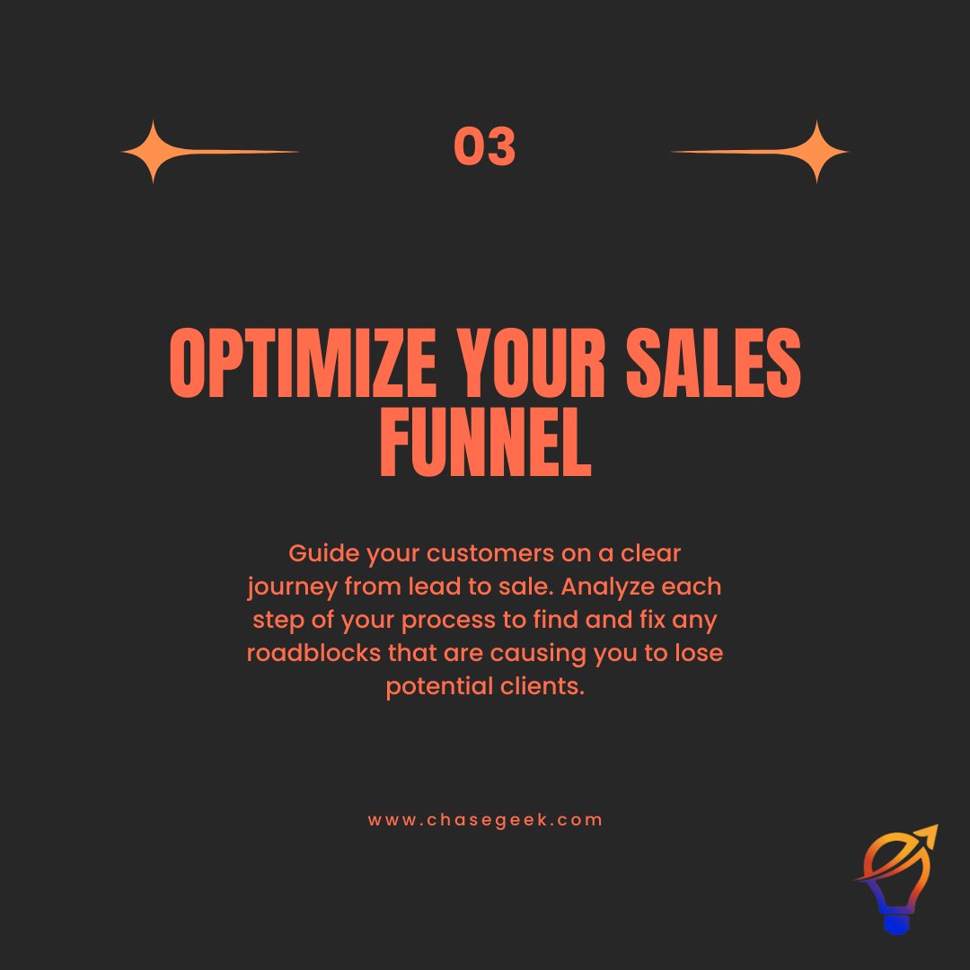 chasegeek's tweet image. Ready to grow your sales? 🚀
It’s about strategy, not luck. Define your ideal customer, leverage digital marketing, and focus on customer retention.
Contact us for a FREE consultation on how we can help you increase sales!
#SalesTips #BusinessGrowth #SalesStrategy