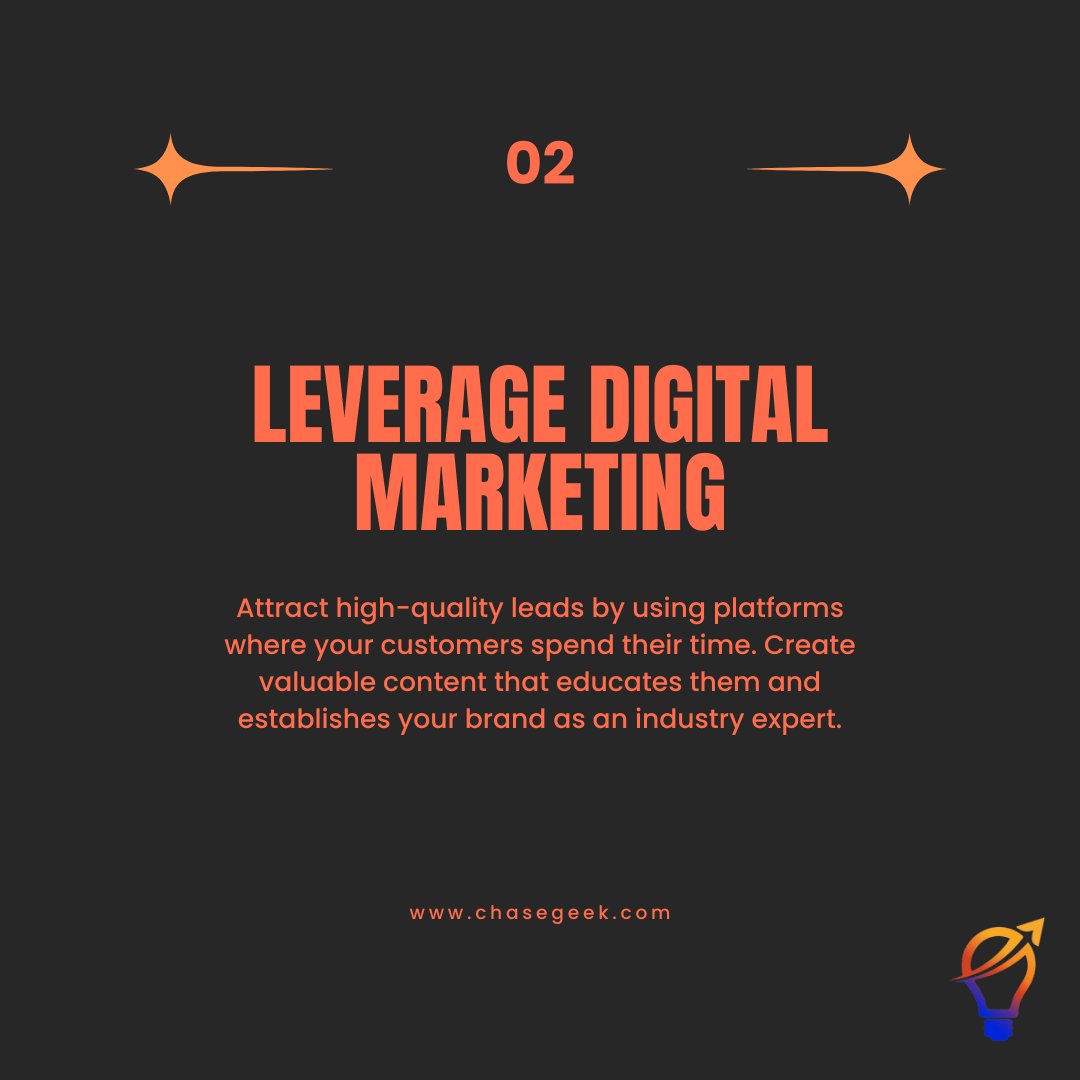 chasegeek's tweet image. Ready to grow your sales? 🚀
It’s about strategy, not luck. Define your ideal customer, leverage digital marketing, and focus on customer retention.
Contact us for a FREE consultation on how we can help you increase sales!
#SalesTips #BusinessGrowth #SalesStrategy