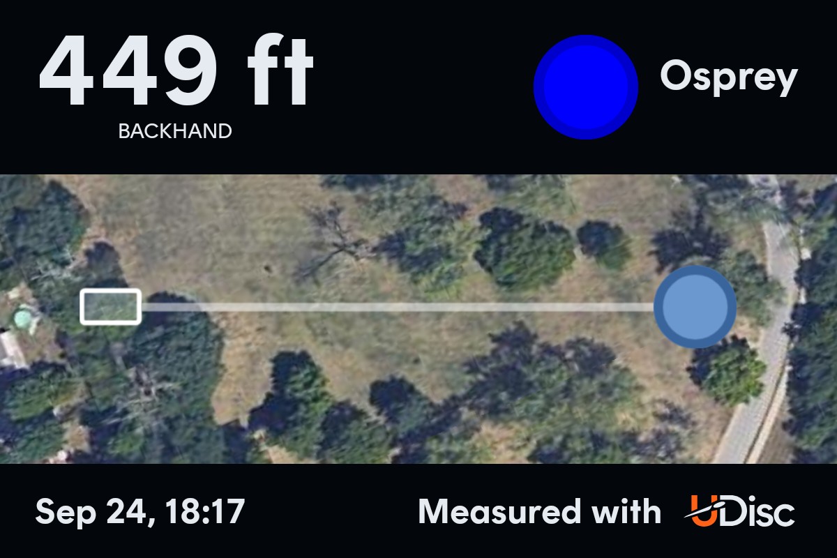 New Distance Record. That Osprey is a great disc.