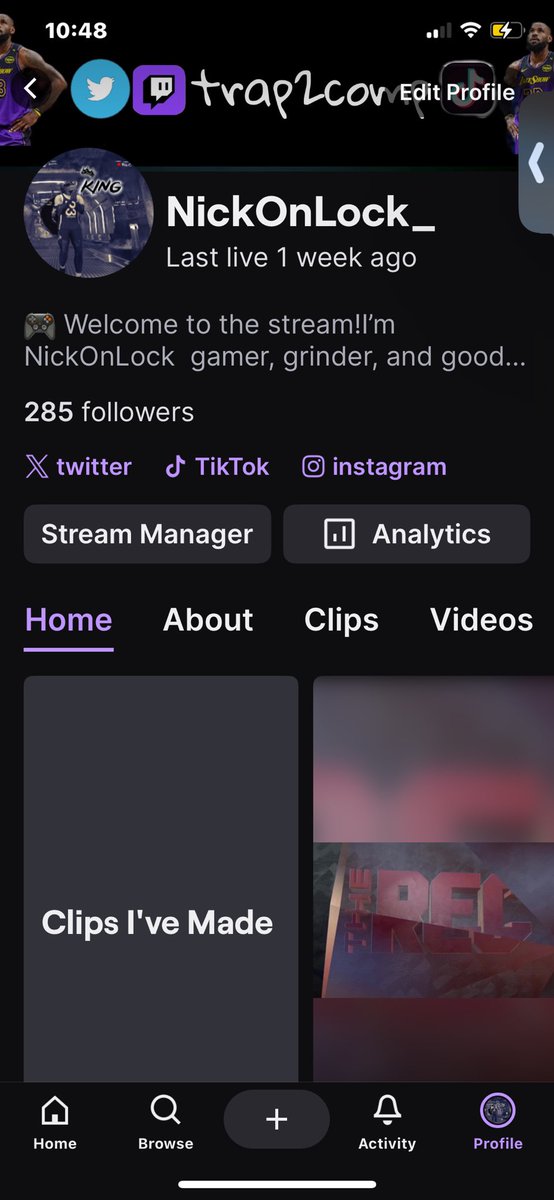 trap2comp's tweet image. Y’all go follow my twitch I’m couple away from  300 followers