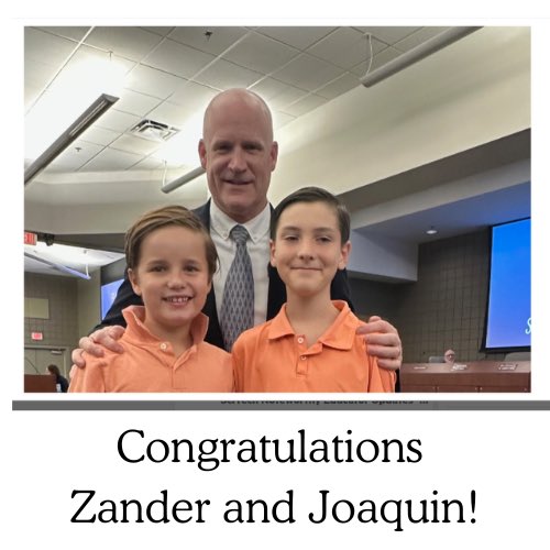 Canyon Springs STEM Academy (@canyonspringsdv) on Twitter photo π Huge congratulations to Joaquin Gaytan & Zander Zaroban!
Both earned the highest AASA scores in Math & ELA for their grade levels. πββοΈ We are so proud to honor their hard work and achievement! π
#CanyonSpringsRocks #wolfpackproud #AcademicExcellence #FutureLeaders <a href="/DVUSD/">Deer Valley Unified School District</a> π Huge congratulations to Joaquin Gaytan & Zander Zaroban!
Both earned the highest AASA scores in Math & ELA for their grade levels. πββοΈ We are so proud to honor their hard work and achievement! π
#CanyonSpringsRocks #wolfpackproud #AcademicExcellence #FutureLeaders <a href="/DVUSD/">Deer Valley Unified School District</a>