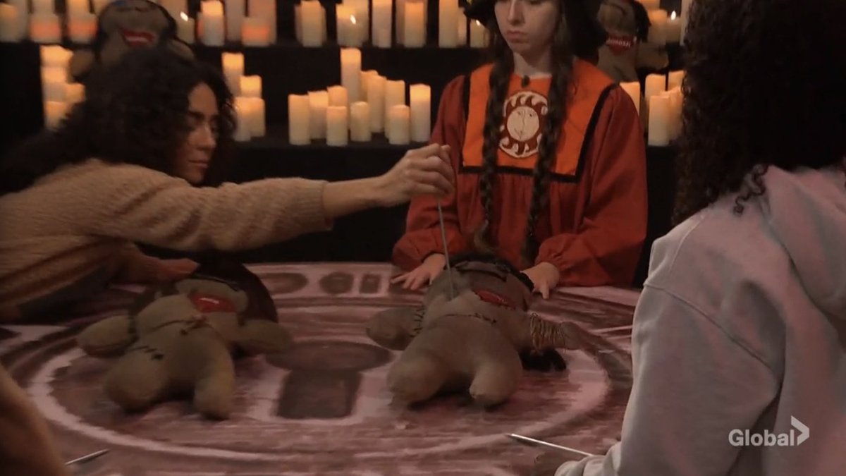 BB_Updates's tweet photo. The houseguests voted to evict by stabbing the voodoo doll of the houseguest they chose to evict #BB27 https://t.co/IBpx7Yot2f