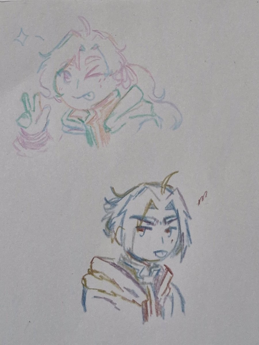 I bought rainbow pencils :D